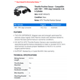 thumbnail image 2 of Throttle Position Sensor - Compatible with 1987 - 1990 Jeep Comanche 4.0L 6-Cylinder 1988 1989, 2 of 2