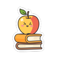 thumbnail image 1 of Educational Fridge Magnet Cute Refrigerator Magnet Bookish Magnetic Sticker Happy Magnet Colorful Decorative Magnet for Metal Surface Fridge Whiteboard, 1 of 4