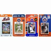 C&I Collectibles MLB New York Mets 4 Different Licensed Trading Card Team Sets O/S