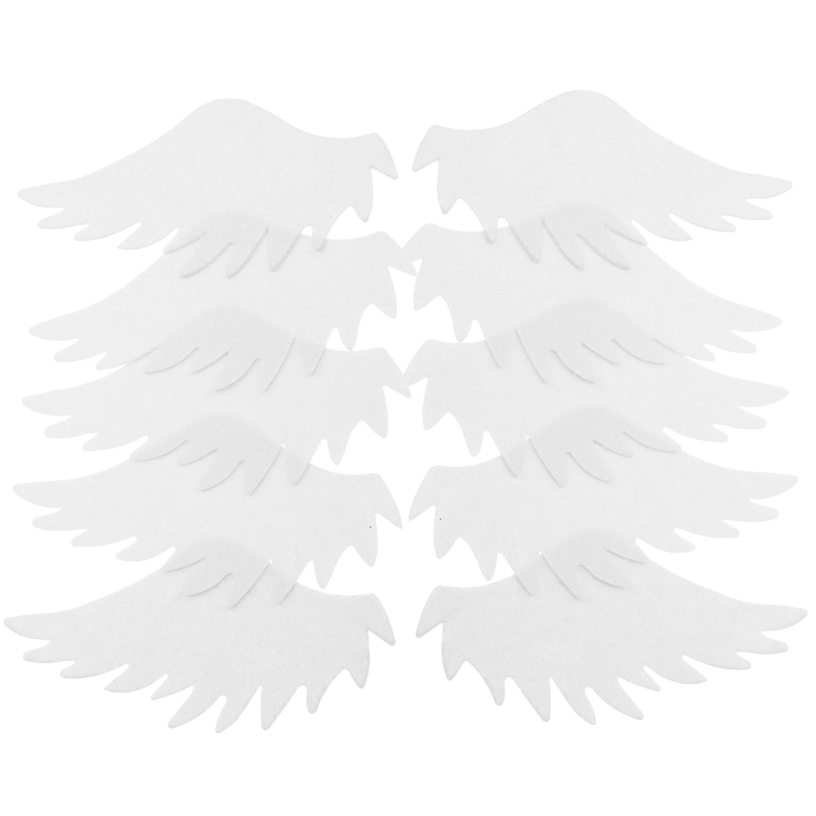 48pcs Rice Paper Cupcake Toppers Angel Wing Dessert Toppers Cake Decors