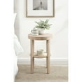 thumbnail image 3 of Kate and Laurel Talcott Modern Round Wood Side Table, 16 x 16 x 24, Light Natural, Transitional Decorative Two-Tier End Table for Use as a Bedroom Nightstand or Living Room Plant Stand Table, 3 of 11