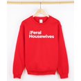 thumbnail image 2 of The Feral Housewives Sweatshirt for Women Trendy Graphic Sweater Red Sweatshirt Adult Large, 2 of 4