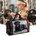 thumbnail image 2 of huayou Cute Dog Print Quilted Travel Duffel Bag, Multi Functional Carry On Gym Tote for Weekend Trips Fitness and Daily Activities, 2 of 6
