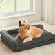thumbnail image 1 of Cama ortopédica para perros WINDRACING impermeable para perros grandes, color gris, 1 of 7