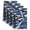 Blue, Black, White, variant on Abstract Purple Waves Kitchen Towels Set of 1, Contemporary Modern Black Striped Absorbent Dish Towels for Kitchen, Microfiber Hand Towel, Quick Drying Tea Towel for Cleaning Decorative Dishcloths