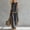 Dark Gray, variant on Women's 2-Piece Sleeveless Vest & Wide Leg Pants Set - Casual Belted Loose Fit Outfit with Multiple Colors for Daily & Vacation Wear