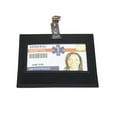 thumbnail image 2 of Black Leather ID Badge Holder, 2 of 5