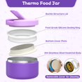 thumbnail image 4 of Fiambrera Bento Aimsnk Kids con termo para sopa, 240 ml y bolsa, color morado, 4 of 9