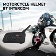 thumbnail image 2 of EJEAS V6 Pro Casco de motocicleta BT Intercom Auriculares en tiempo real BT Intercom Full Abanopi Auricular, 2 of 9