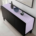 thumbnail image 5 of Purple Striped Table Runner 72 Inches Long, Modern Farmhouse Purple White Stripes Kitchen Coffee Dining Table Decoration for Home Party Birthday Wedding Home Decor 14x72 Inches, 5 of 8