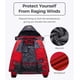 thumbnail image 3 of Chaqueta de esquí de montaña impermeable Wantdo para hombre, color rojo XL, 3 of 6
