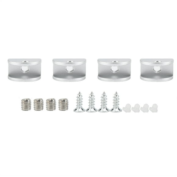 Space Aluminum Glass Shelf Holder, Glass Clamp, Thickened Screw, For Fix Balustrade Staircase Handrail For Fix The Glass Stably