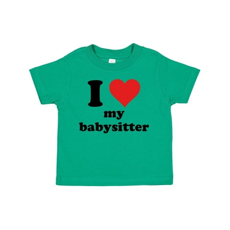 

Inktastic I Heart My Babysitter Gift Toddler Boy or Toddler Girl T-Shirt