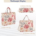thumbnail image 6 of FORMRS Womens Corduroy Tote Bag Crossbody Shoulder Handbag with Pocket, Retro Starfish, 6 of 7