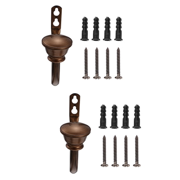 4 Pcs Hook up Home Decor Drapery Tieback Transparent Curtains Rod Hooks Metal Kitchen Decoration for Bedroom Tiebacks