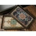 thumbnail image 2 of CC Home Furnishings Damask Rectangular Wooden Tray - 24.75" - Set of 2, 2 of 2