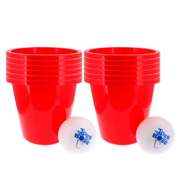 Banzai Toss Like A Boss Outdoor Giant Pong Lawn Game with