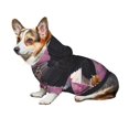 thumbnail image 7 of Zufioo Flower Bald Eagle Print Pet Hooded Sweatshirt, Suitable for Small Dogs Pet Hoodie Clothes-X-Small, 7 of 7