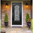 thumbnail image 2 of KaMic 36" x 80" Environment Damage Resistant Polyurethane Composite Exterior Entry House Front Door, Wrought Iron Door w/ Openable Tempered Rain Glass Window, Right-Hand Double Door Inward Swing Espre, 2 of 19