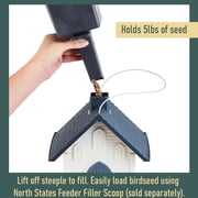 North States Village Collection White and Gray Church Hopper Bird Feeder, 5 lb Capacity
