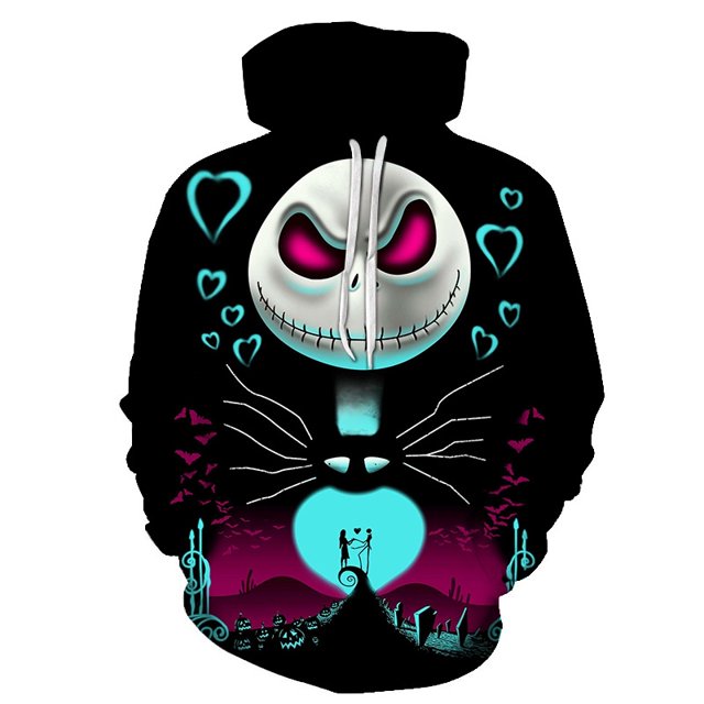 Sudaderas Con Capucha Para Hombres Y Mujeres Ropa De Abrigo De Halloween Regalo De Pesadilla Antes De Navidad Chamarra De Impresión 3D Para Mujer Y Hombre Sudadera cosplaypangjing