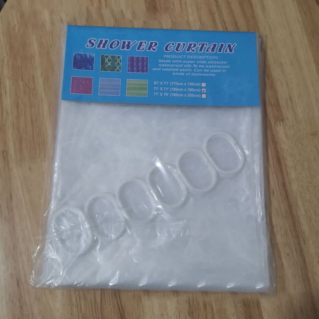 Cortina De Ducha Engrosada, Cubo De Agua 3D Engrosado, Cortina De Ducha Ligera PEVA Para Baño