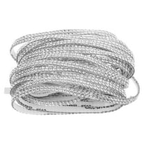 BEADCEST Car Interior Decoration Bling Car Trim White Rhinestones 1Set