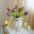 thumbnail image 2 of Yesbay Artificial Artichokes Realistic Fake Protea Cynaroides Home Wedding Party Table Centerpiece Floral Arrangement Faux Flower Decoration, 2 of 8