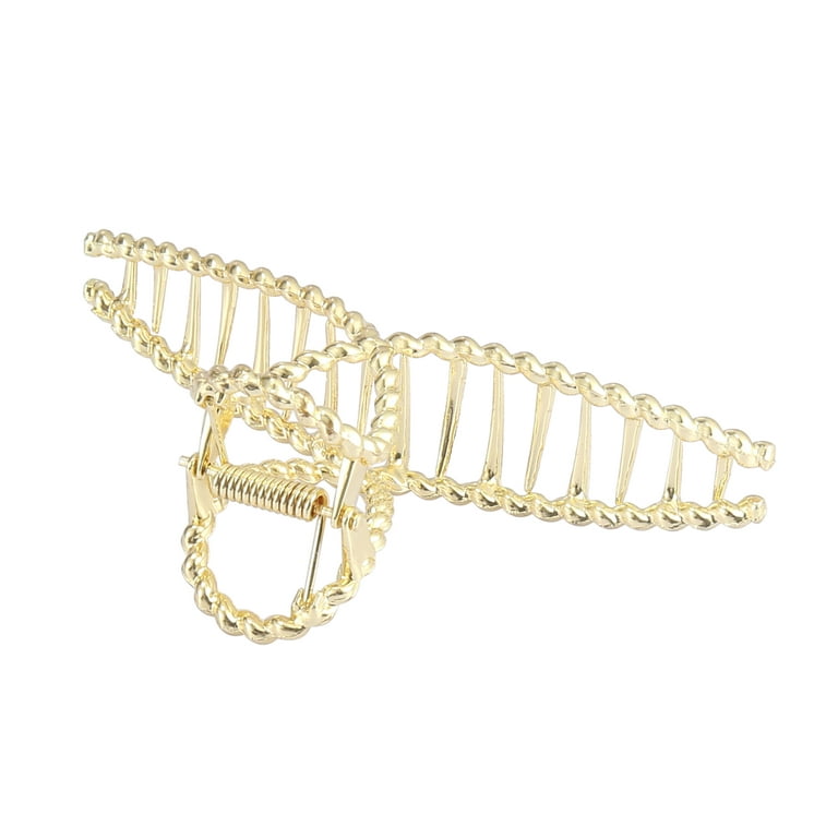 Moschino Hair Clip With Logo, in Metallic