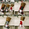 thumbnail image 5 of Calcetín navideño lindo 3d gnomo sueco calcetines de Navidad colgantes chimenea árbol decoraciones regalo bolsa de dulces, 5 of 5