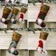 thumbnail image 5 of Calcetín navideño lindo 3d gnomo sueco calcetines de Navidad colgantes chimenea árbol decoraciones regalo bolsa de dulces, 5 of 5