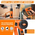 thumbnail image 3 of Pistola de calor SEEKONE 1800 W de doble temperatura con 4 boquillas 400-600 °C, 3 of 8