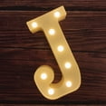 thumbnail image 1 of Luces LED de letras para marquesina, 26 letras del alfabeto iluminadas, letrero con números para bodas, fiestas de cumpleaños, lámpara de Navidad a pilas, luz nocturna, decoración de bar para el hogar, 1 of 5