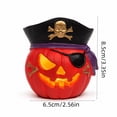 thumbnail image 3 of Lighted Pumpkin Lantern, Vintage Classic Ceramic Pumpkin Statue Light Up Table Decor, Pumpkin Halloween Farmhouse Autumn Decor for Home Office Haunt House Party Halloween Decorations (C), 3 of 7