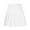 White, variant on Women Girls Short Skirts High Waist Pleated Skater Tennis Skirt Summer Solid Color Cotton Linen Skirt Anti-Exposure Safety A Line Mini Skirts