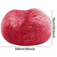thumbnail image 3 of Tgbvmt Velvet Chair Cover Extra Large Circular Soft Fluffy Sofa Slipcover Stretch-Fabric Non-Slip Elastic Zipper Comfortable Home Living Room Bedroom Office Decorative Luxury Modern Essential, 3 of 7