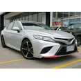 thumbnail image 6 of Xotic Tech Front Bumper Chin Spoiler Lip Splitter Corner Cover Trim, Glossy Red, Compatible with Toyota Camry SE XSE 2018-2020, 6 of 7
