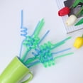 thumbnail image 2 of Monyance Twists Straws 10PCS 5MM PET Disposable Straws Crystal Colorful Swirl Straws for Children's Party Tableware Birthdays Daycare Picnics or Baby Showers (Ramdom Color)(10.24X0.2X0.2Inches), 2 of 10