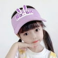 thumbnail image 2 of Children's Bunny Sun Hat Summer Visors Casual Big Brim Empty Top Hat, 2 of 2