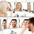 HTSQYL 3 Way Mirror for Self Hair Cutting,360 Haircuts Mirror Men for