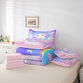 thumbnail image 6 of Erosebridal Cute Animals Axolotl 7-Piece Twin Bedding Sets,Kawaii Rainbow Stars Bedding Comforter Set For Girls Kids,Reversible, 6 of 7