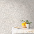thumbnail image 2 of Tempaper Mosaic Tile Neutral Peel and Stick Wallpaper, 20.5" x 33', 2 of 6