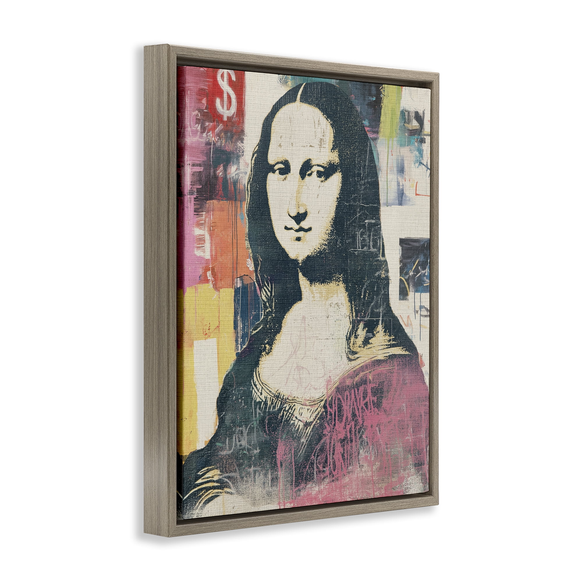 Stupell Industries Urban Renaissance Portrait Brown Framed Floater Canvas Wall Art, design by Svetlana Aleynikova
