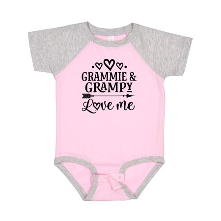 

Inktastic Grammie and Grampy Love Me Gift Baby Girl Bodysuit