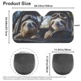 thumbnail image 4 of Yuyamidu Driving Sloth Car Windshield Sunshade Reflective Sun Visor for SUV Van Foldable Automotive Windshield Shade Screens Keep Your Vehicle Cool and Damage Free, 4 of 7