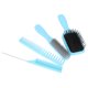 thumbnail image 4 of Juego de peines para el cabello, cepillo de cola para desenredar, paleta azul, largo, grueso, fino, rizado, Natural, 4 Uds., 4 of 8