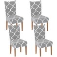 thumbnail image 1 of Printed Dining Chair Slipcovers Washable Softness Elastic Installation Chair Protector Banquet Chair Seat Cover for Hotel and Wedding Ceremony(Colour11,Set of 4), 1 of 7