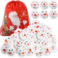 thumbnail image 1 of 30 bolas de nieve de peluche de Zhanmai con forma de muñeco de nieve, 5 cm, para Navidad, 1 of 7
