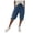 Blue #5, variant on Cargo Shorts Womens Drawstring Baggy Bermuda Shorts Summer 2026 Knee Length Casual Capris Elastic High Waisted Plus Size Short with Pockets Blue M