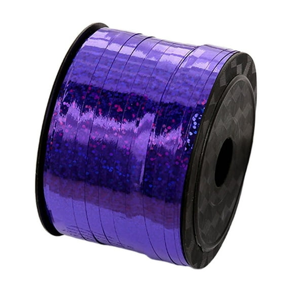 100 Yards Curling Ribbon,Metallic Balloon Ribbons,Glitter Balloon Curling Ribbons,Curling Ribbon For Gift Wrapping,Balloon String Shiny Wrapping For Crafts,Mother'S Day,Birthday,Wedding Decor,Purple
